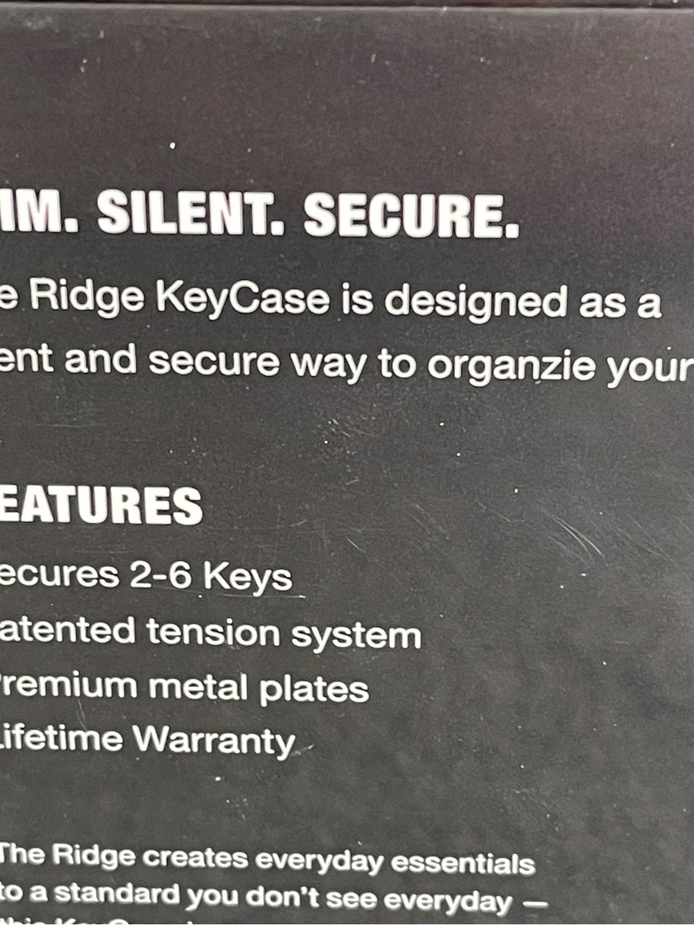 Ridge KeyCase Carbon Fiber 3K Weave Matte Black Minimalist Key Organizer NEW NWT - Picture 15 of 15